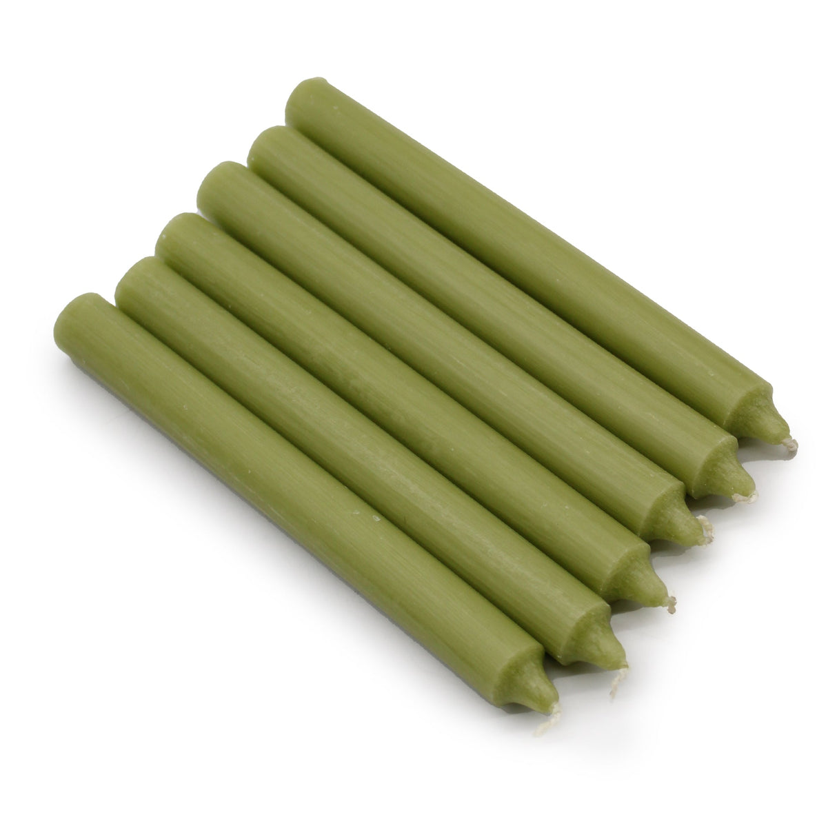 Taper Candles - Rustic Olive - Pack of 5 - SHAMTAM.COM