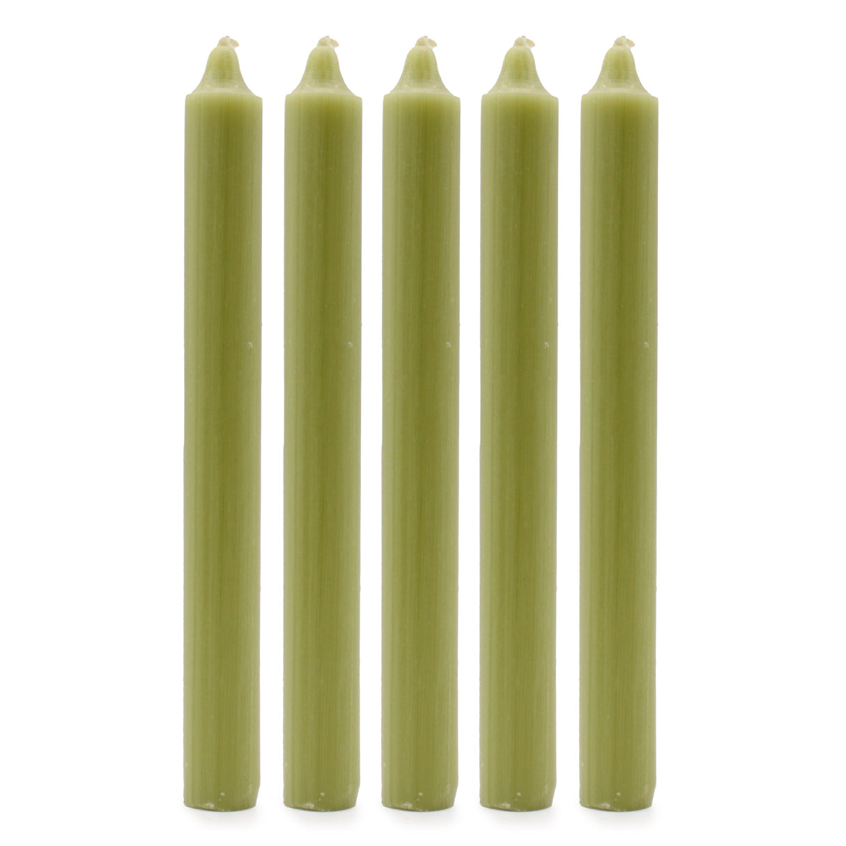 Taper Candles - Rustic Olive - Pack of 5 - SHAMTAM.COM