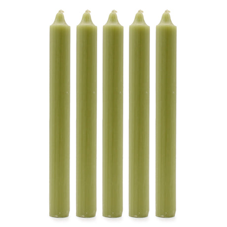 Taper Candles - Rustic Olive - Pack of 5 - SHAMTAM.COM