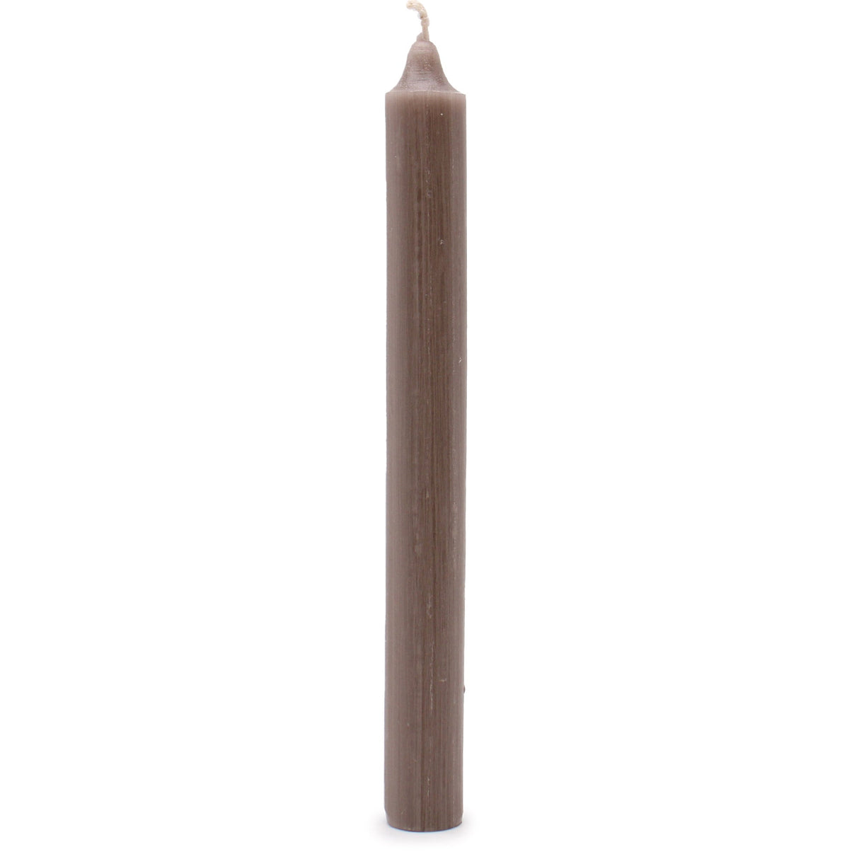 Solid Colour Dinner Candles - Rustic Taupe - Pack of 5 - SHAMTAM.COM