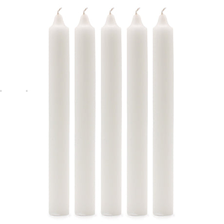 Taper Candles - Rustic White - Pack of 5 - SHAMTAM.COM