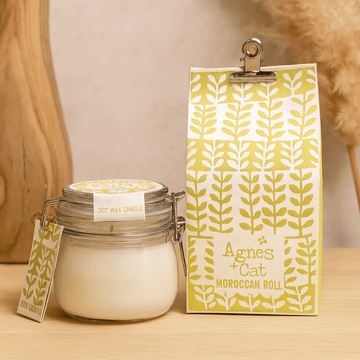 Sojavoks Lys Kilner Glas Marokkansk Rulle 400ml