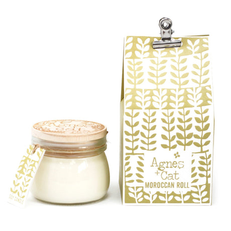 Soy Wax Candle Small Kilner Jar Moroccan Roll - SHAMTAM.COM