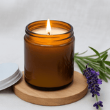 Soy Wax Scented Candle, Lavender and Geranium - SHAMTAM.COM