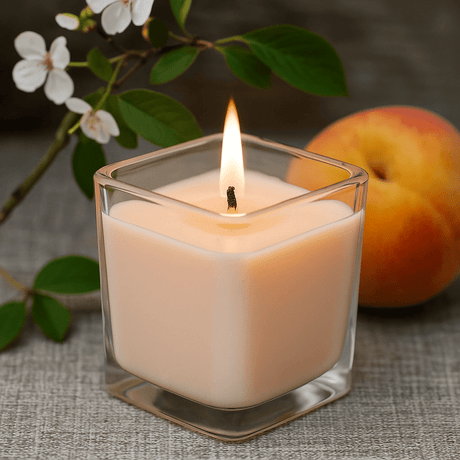 Soy Wax Scented Jar Candle, Peach Smoothie - SHAMTAM.COM