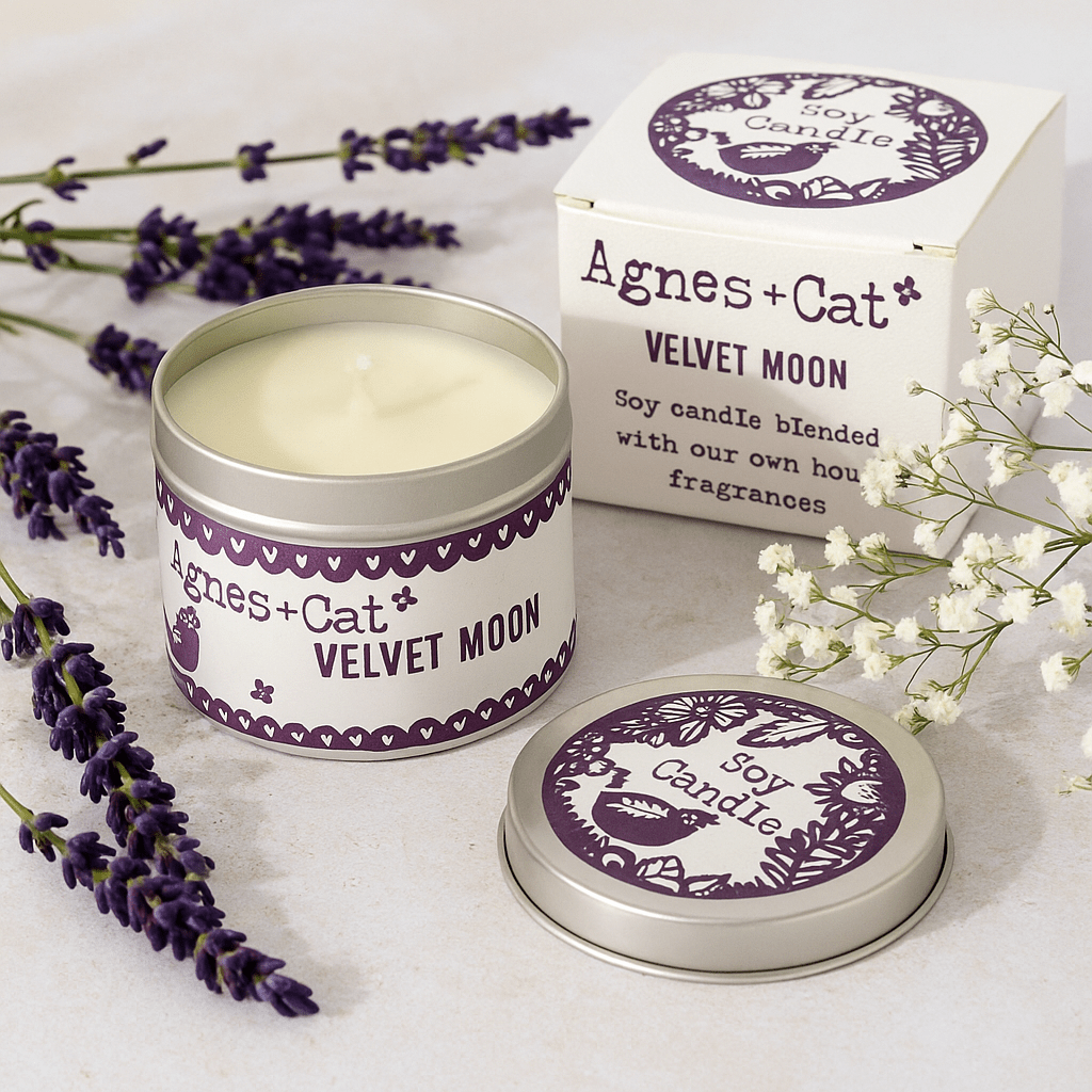 Soy Wax Tin Candle, Velvet Moon 200ml - SHAMTAM.COM
