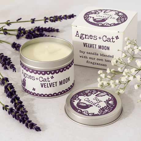 Soy Wax Tin Candle, Velvet Moon 200ml - SHAMTAM.COM