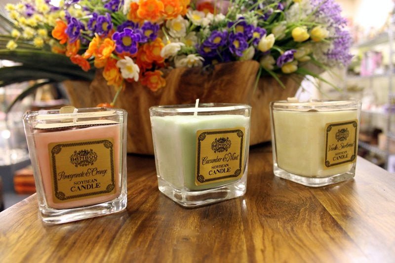 Soybean Candles - Pomegranate & Orange - SHAMTAM.COM