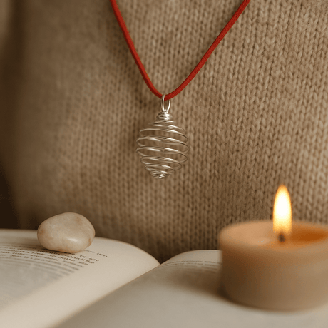 Spiral Cage Pendants for Crystals 20mm - SHAMTAM.COM