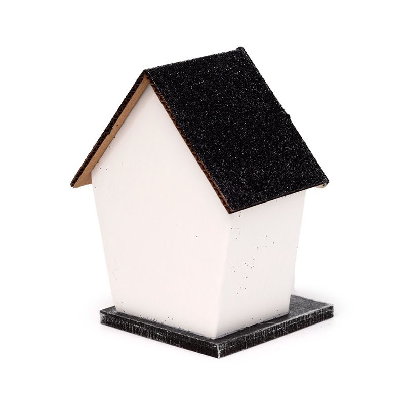 Spooky Spider House Halloween LED Decoration with Glitter Roof and Pumpkin - Perfect for Indoor & Outdoor Haunted Themes - SHAMTAM.COM