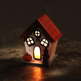 Spooky Spider Pumpkin House LED Halloween Decoration with Glitter and Lights - SHAMTAM.COM