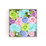 Soap Flowers Square Box - Baby Blessings - Blues - SHAMTAM.COM