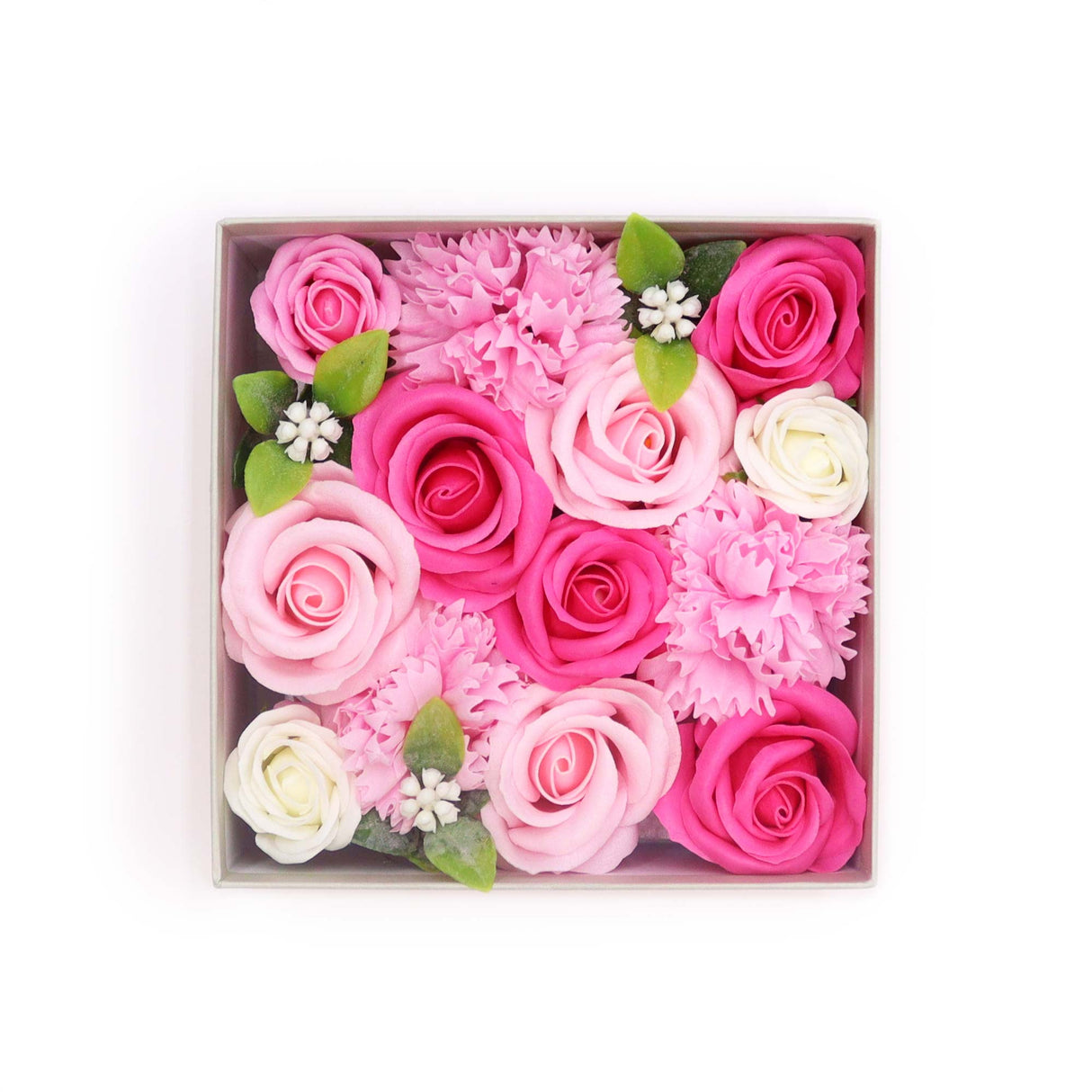 Soap Flowers Square Box - Baby Blessings - Pinks - SHAMTAM.COM