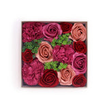 Soap Flowers Square Box - Vintage Roses - SHAMTAM.COM