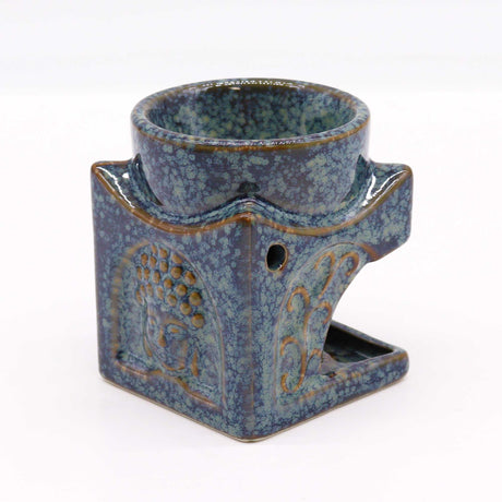 Buddha Oil Burner - Dusty Blue - SHAMTAM.COM