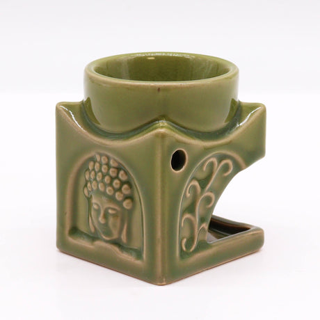 Buddha Oil Burner - Light Jade - SHAMTAM.COM