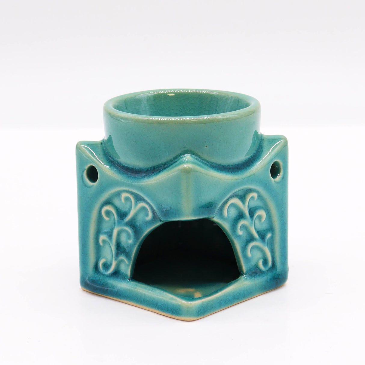 Buddha Oil Burner - Soft Turquoise - SHAMTAM.COM