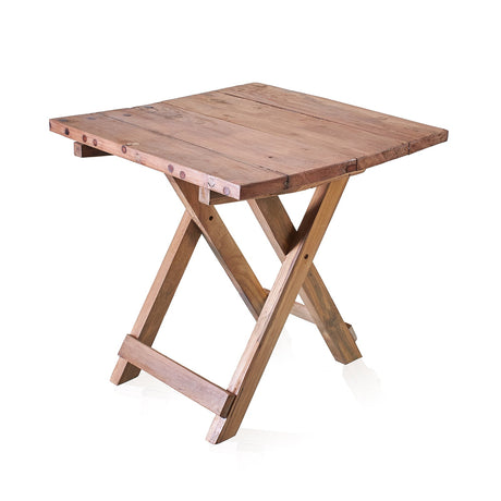 Square Folding Coffee Table - 50cm - Recycled Wood - SHAMTAM.COM