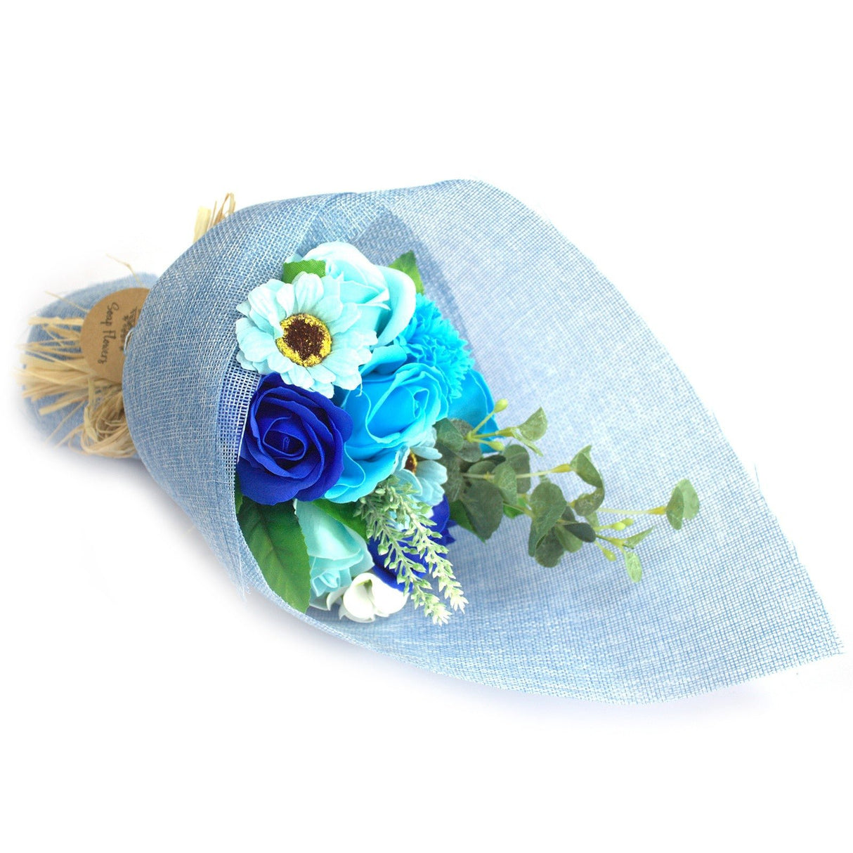 Soap Flower Bouquet Standing - Blue - SHAMTAM.COM