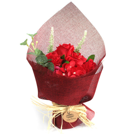 Standing Soap Flower Bouquet - Red - SHAMTAM.COM