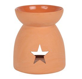 Terracotta Oil Burner Star Cutout - SHAMTAM.COM