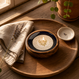 Stars Sign Mini Bowl & Incense Stick Holder - Taurus — styled in a warm, naturally lit interior