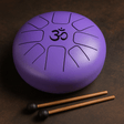 Med Hapi Drum Om Violet - 22x16cm Steel Tongue Drum for Meditation & Relaxation - SHAMTAM.COM