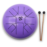 Med Hapi Drum Om Violet - 22x16cm Steel Tongue Drum for Meditation & Relaxation - SHAMTAM.COM