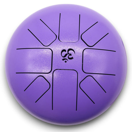 Med Hapi Drum Om Violet - 22x16cm Steel Tongue Drum for Meditation & Relaxation - SHAMTAM.COM