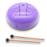 Med Hapi Drum Om Violet - 22x16cm Steel Tongue Drum for Meditation & Relaxation - SHAMTAM.COM