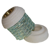 Stone Oil Burner - Round Glass Brick - SHAMTAM.COM