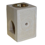 Stone Oil Burner - Square Moorish - SHAMTAM.COM