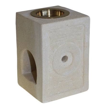 Stone Oil Burner - Square Moorish - SHAMTAM.COM