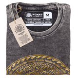 Medium Stone Washed T-Shirt - Chakra - Dark Grey - SHAMTAM.COM
