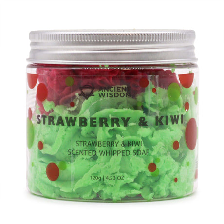 Strawberry & Kiwi Whipped Soap 120g - SHAMTAM.COM