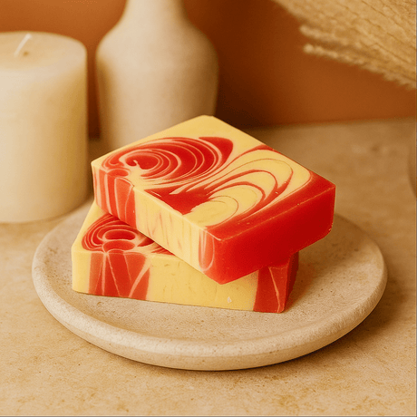 Strawberry Soap Loaf Handmade 1.2 kg - SHAMTAM.COM