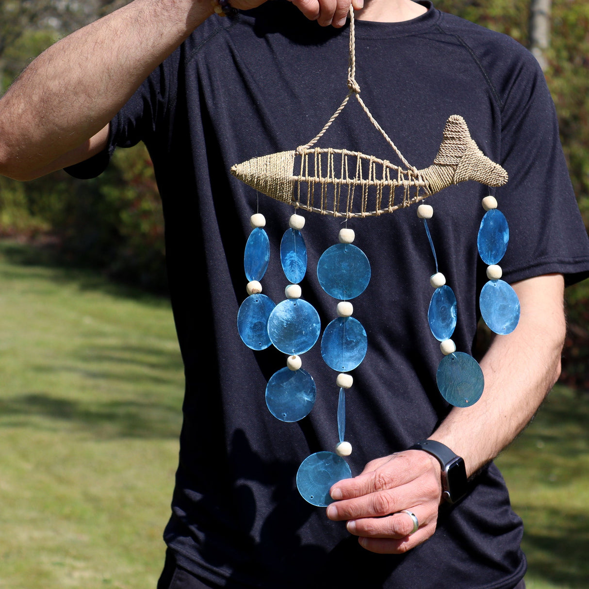 String Fish and Blue Copis Drop - SHAMTAM.COM