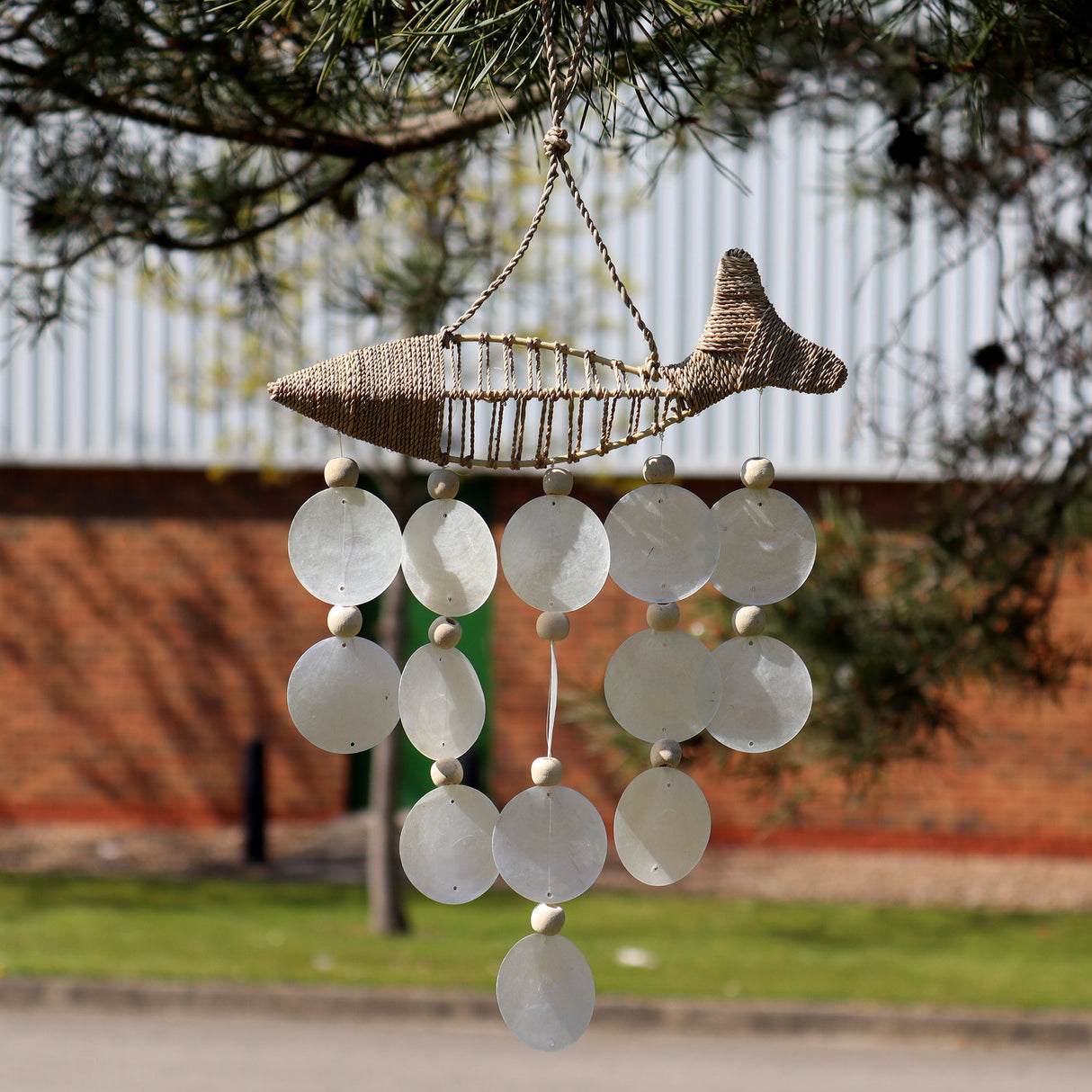 String Fish and Natural Copis Drop - SHAMTAM.COM