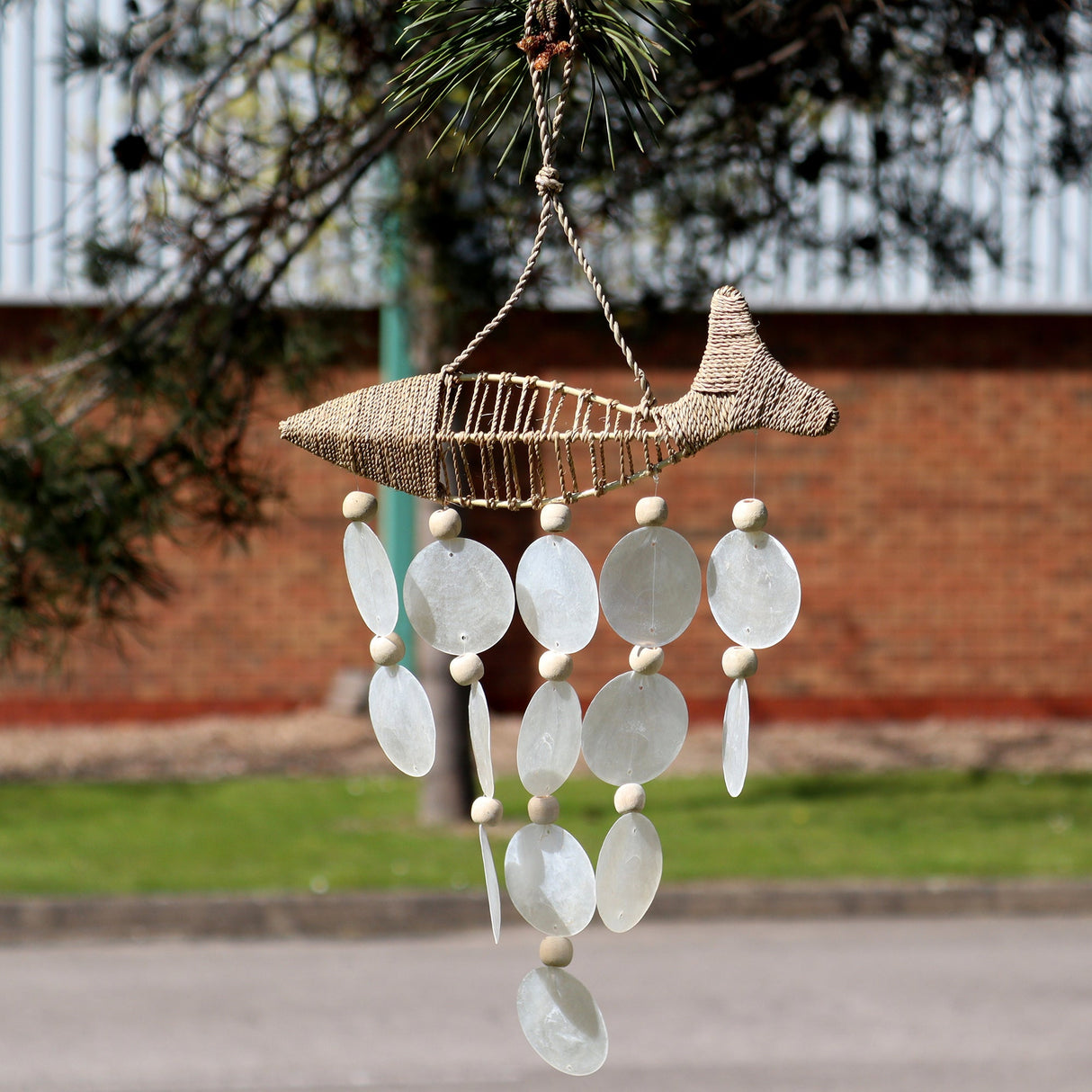 String Fish and Natural Copis Drop - SHAMTAM.COM