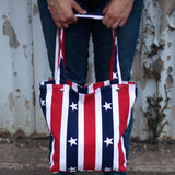 Strong Canvas Bags - Red White & Blue - SHAMTAM.COM