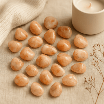 Sunstone Tumbled Stones Set of 24