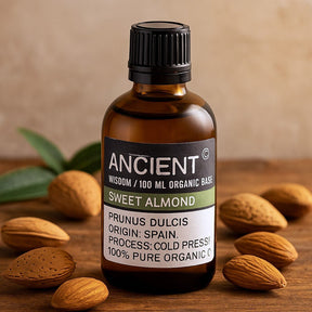 Sweet Almond Carrier Oil Organic 100ml - SHAMTAM.COM