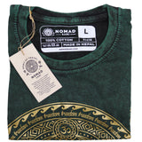 Large Stone Washed T-Shirt - Chakra - Green - SHAMTAM.COM