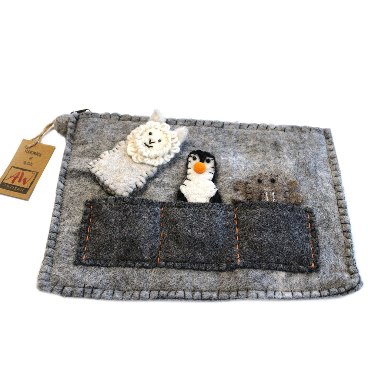 Tablet Pouch with Finger Puppets - SHAMTAM.COM