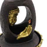 Tabletop Fountain - 30cm - Golden Buddha & Vitarka Mudra - SHAMTAM.COM