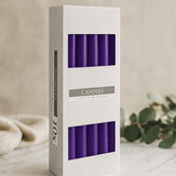 Taper Candles Lavender 10 Pack - SHAMTAM.COM