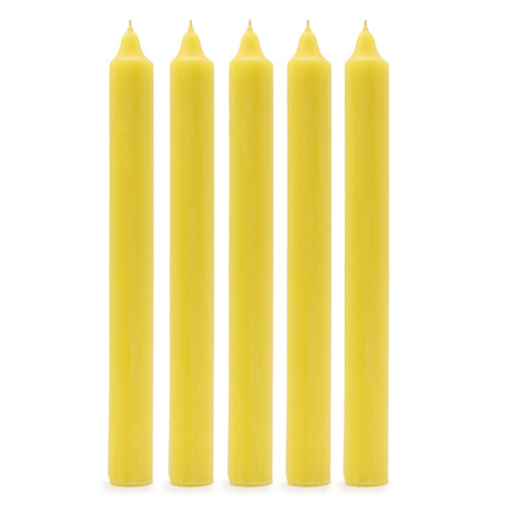 Taper Candles - Rustic Lemon - Pack of 5 - SHAMTAM.COM