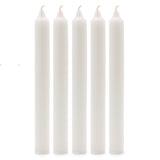 Taper Candles - Rustic White - Pack of 5 - SHAMTAM.COM