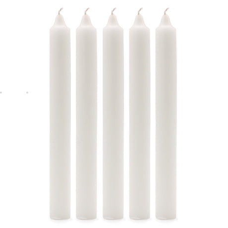 Taper Candles - Rustic White - Pack of 5 - SHAMTAM.COM
