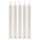 Taper Candles - Rustic White - Pack of 5 - SHAMTAM.COM
